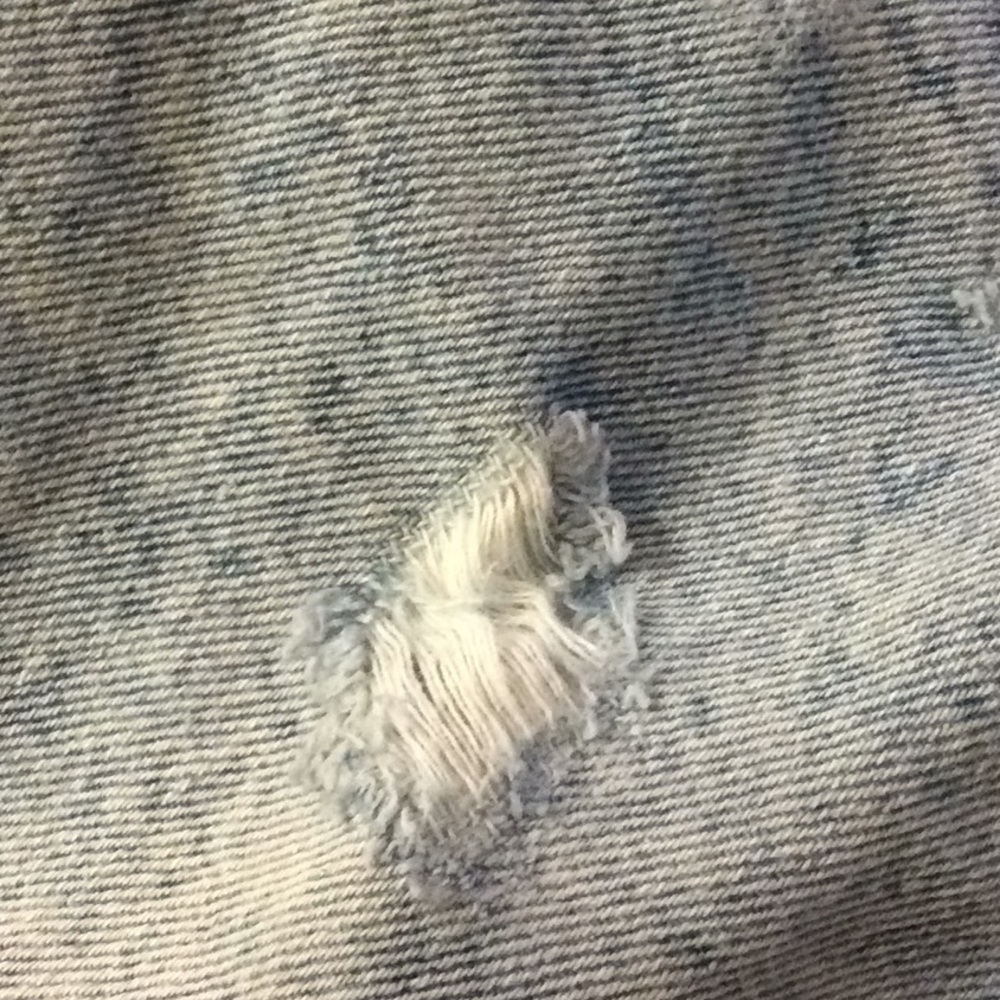 Zara distress embellished back pockets Jean shorts - Picture 8 of 8